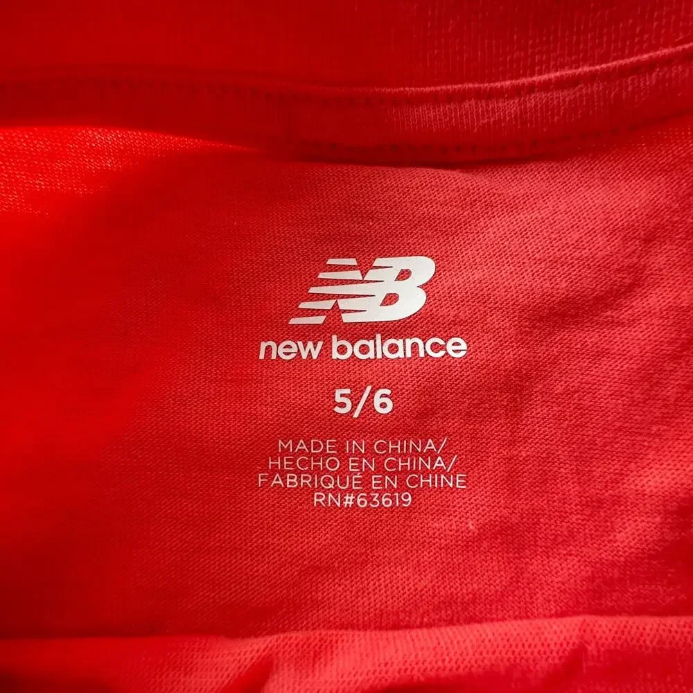 NWT New Balance Pink Graphic Tee 5/6